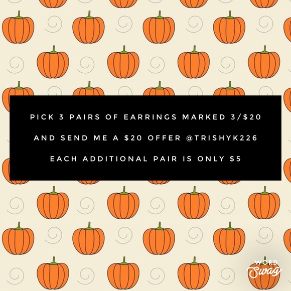 3/$20 gray silver glitter sparkle earrings - Picture 5 of 5